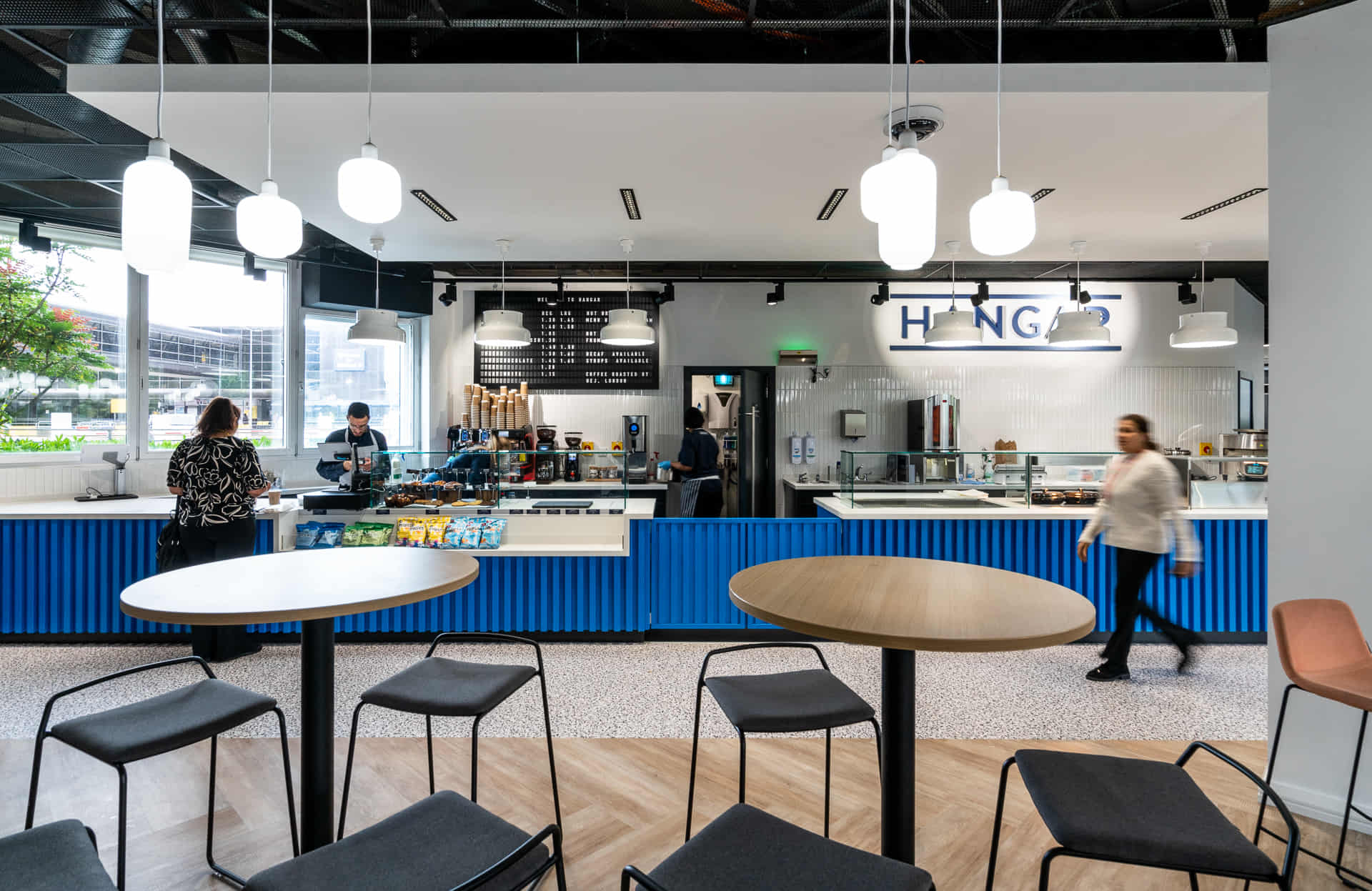 1166MAGMCR-7 internal cgi of office and cowering space with people walking through