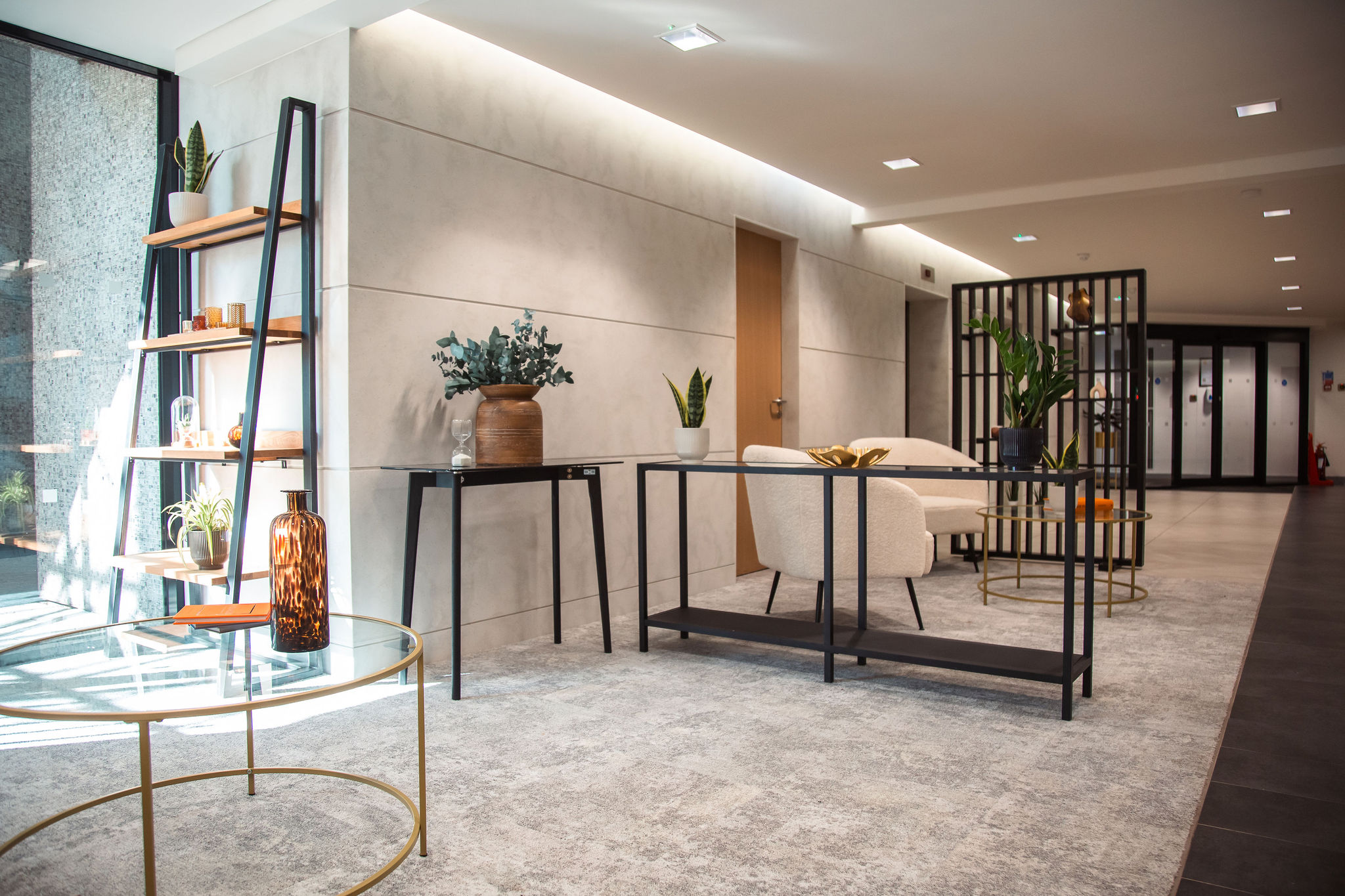 Hexagon Tower Reception Space modern reception space hexagon tower