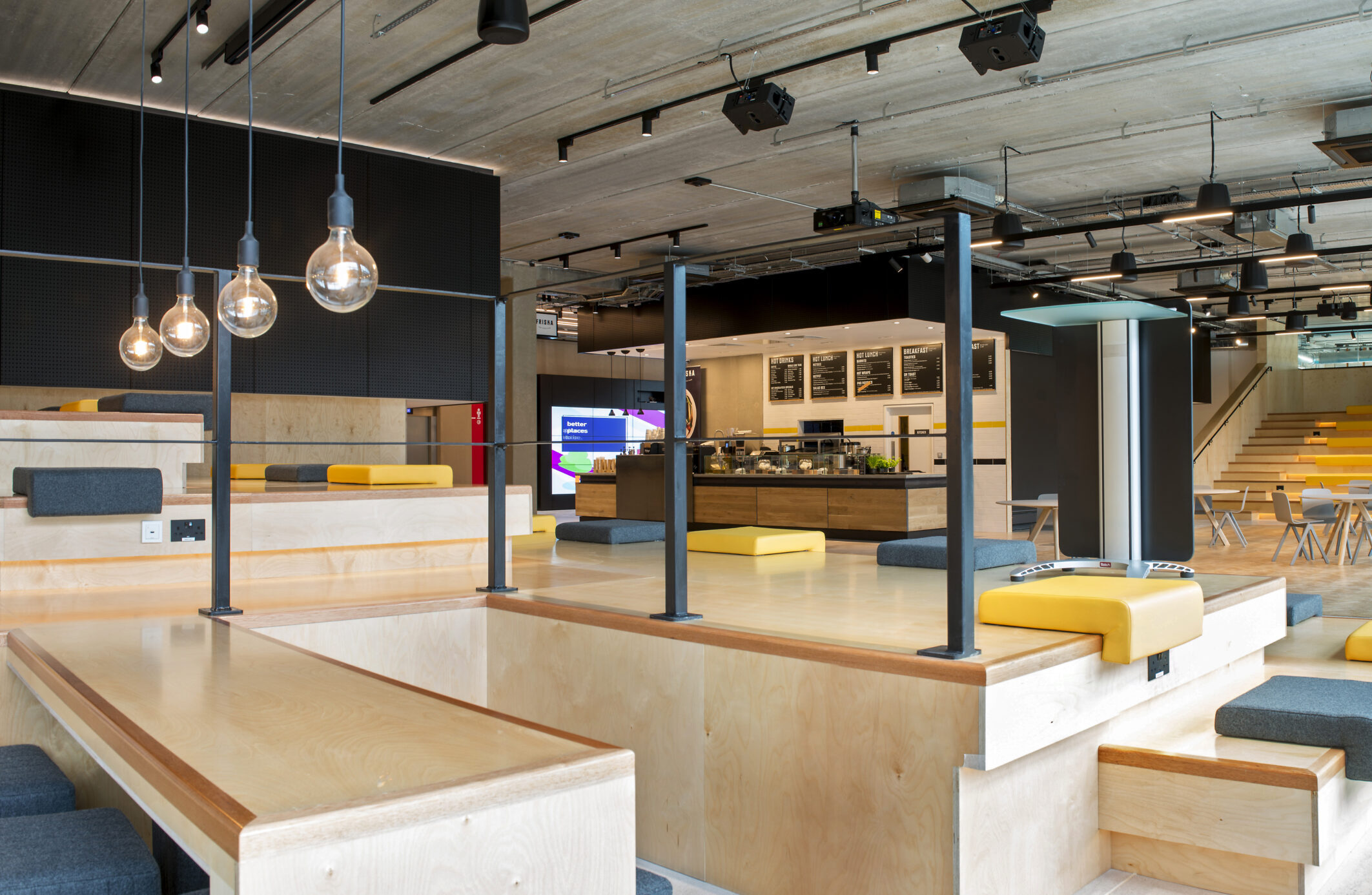 bright building open socializing space bright building open socializing space