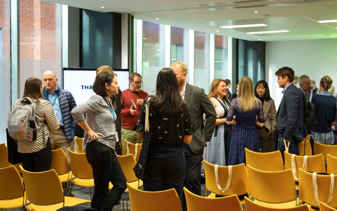 People talking at event space Citylabs 1.0