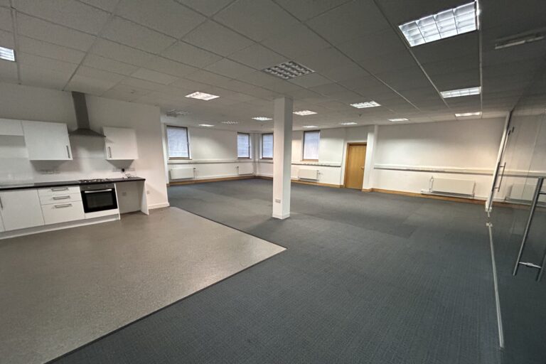 large empty office floor plate